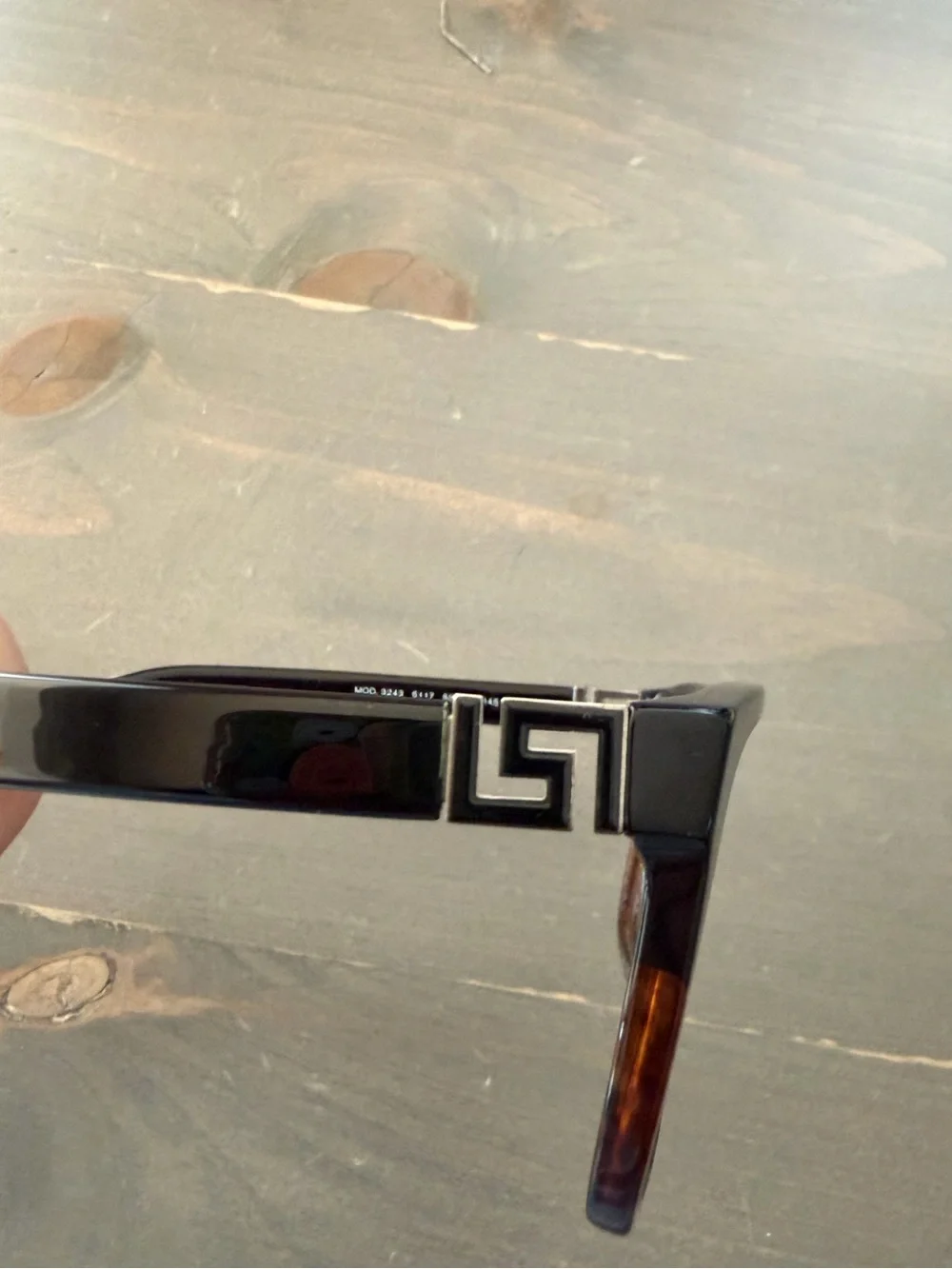 Classic Two-Tone Versace Eyeglass Frames